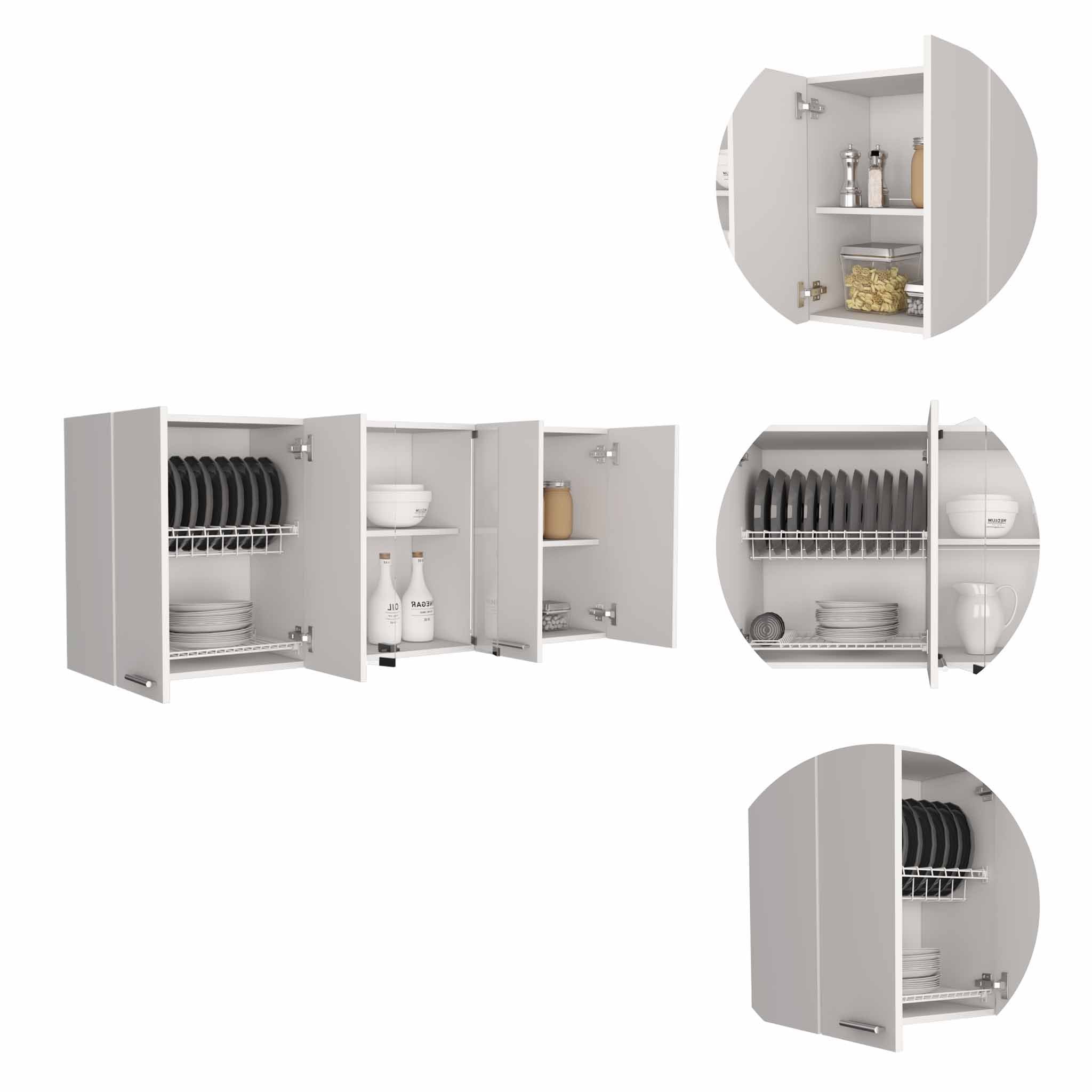 White Olimpo Wall Cabinet Depot